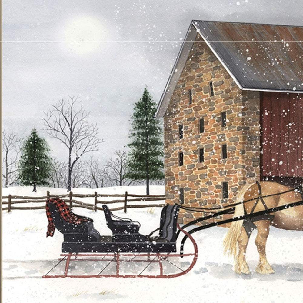 Set Of Two Sleigh Bells Ring 2 Black Framed Print Wall Art - Homeroots - Flyclothing LLC