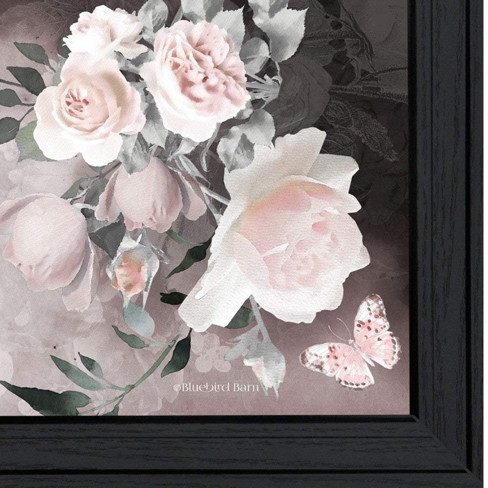 Set Of Two Noir Roses 2 Black Framed Print Wall Art - Homeroots - Flyclothing LLC