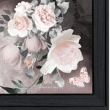 Set Of Two Noir Roses 2 Black Framed Print Wall Art - Homeroots - Flyclothing LLC