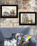Set Of Two Choose Joy Black Framed Print Wall Art - Homeroots - Flyclothing LLC