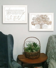 Set Of Two Love In the Moment White Framed Print Wall Art