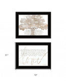 Set Of Two Love or In the Moment 1 Black Framed Print Wall Art - Homeroots - Flyclothing LLC