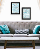 Set Of Two Life Is Black Framed Print Wall Art - Homeroots - Flyclothing LLC