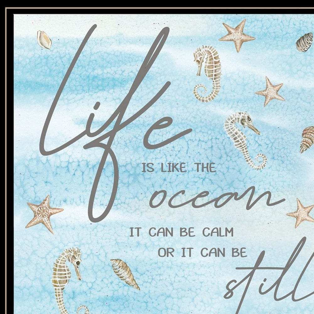 Set Of Two Life Is Black Framed Print Wall Art - Homeroots - Flyclothing LLC