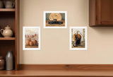 Set Of Three Harvest Moon White Framed Print Kitchen Wall Art - Homeroots