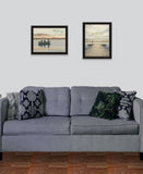 Set Of Two Lake Side Reprieve 1 Black Framed Print Wall Art - Homeroots