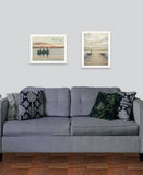 Set Of Two Lake Side Reprieve 2 White Framed Print Wall Art - Homeroots