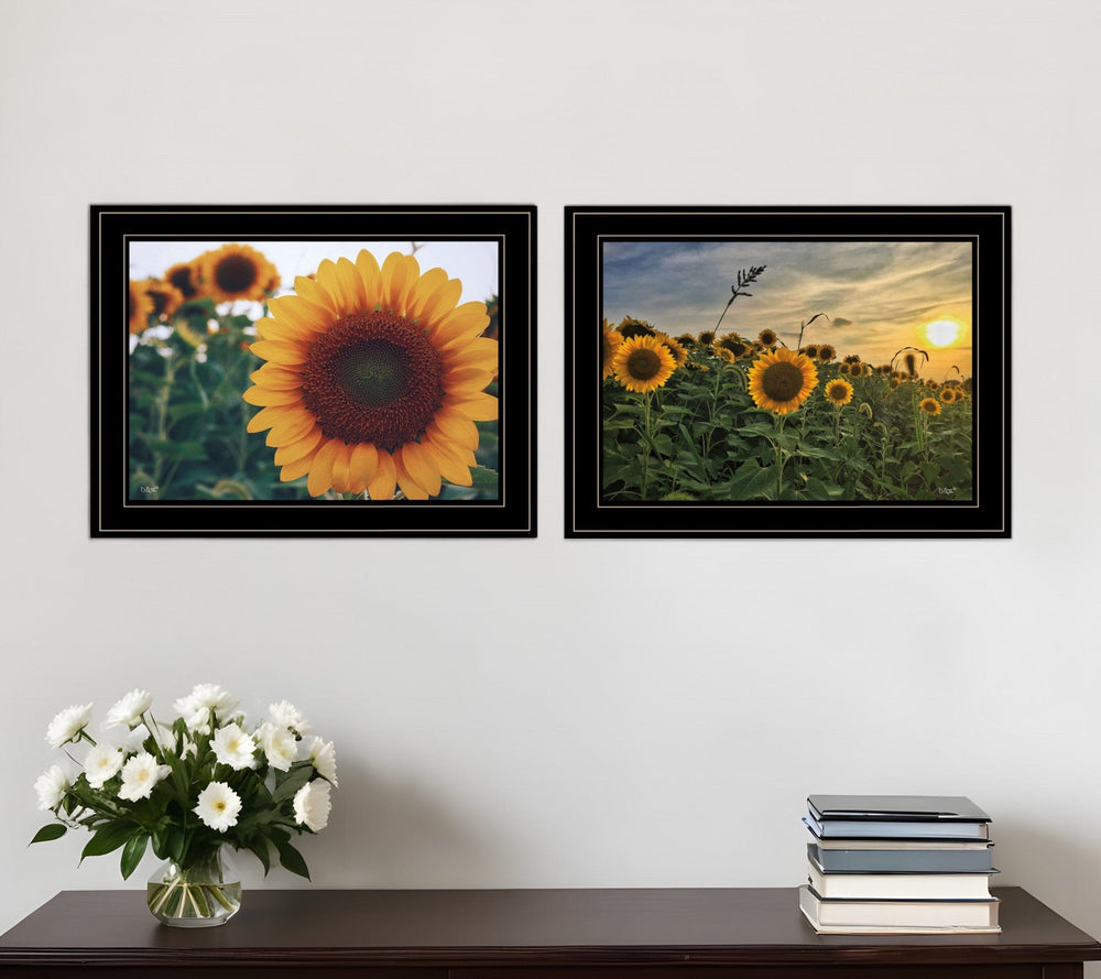 Set Of Two Midwest Living 3 Black Framed Print Wall Art - Homeroots