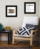 Set Of Two Coffee and Friends Recipe Black Framed Print Kitchen Wall Art - Homeroots
