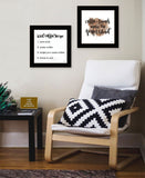 Set Of Two Coffee and Friends Recipe Black Framed Print Kitchen Wall Art - Homeroots