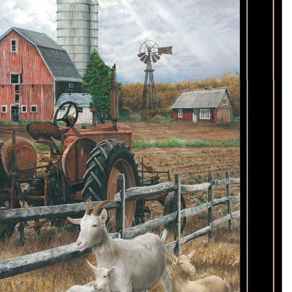 Set Of Two Farm Life Black Framed Print Wall Art - Homeroots - Flyclothing LLC