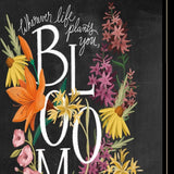 Set Of Two Love and Bloom Black Framed Print Wall Art - Homeroots