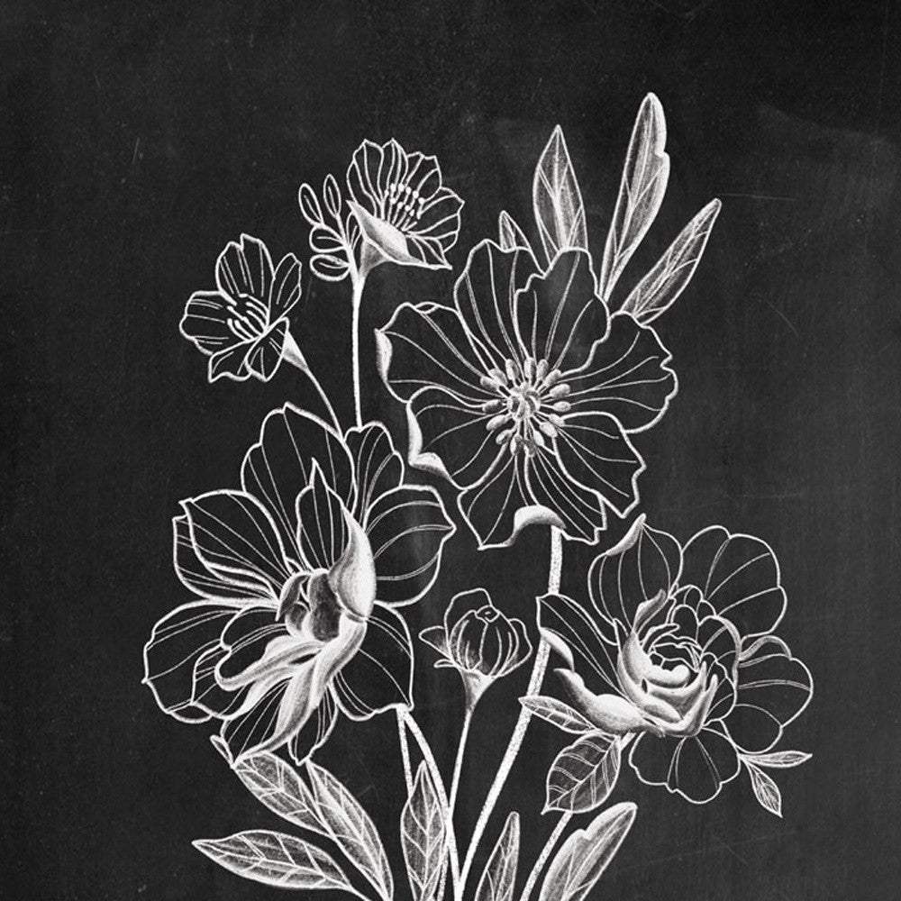 Set Of Two Black and White Flowers in Bloom White Framed Print Wall Art - Homeroots - Flyclothing LLC