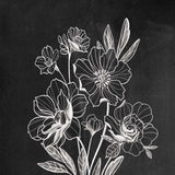 Set Of Two Black and White Flowers in Bloom White Framed Print Wall Art - Homeroots - Flyclothing LLC