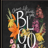 Set Of Two Love Grows Here Black Framed Print Wall Art - Homeroots