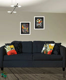 Set Of Two Love Grows Here White Framed Print Wall Art - Homeroots - Flyclothing LLC