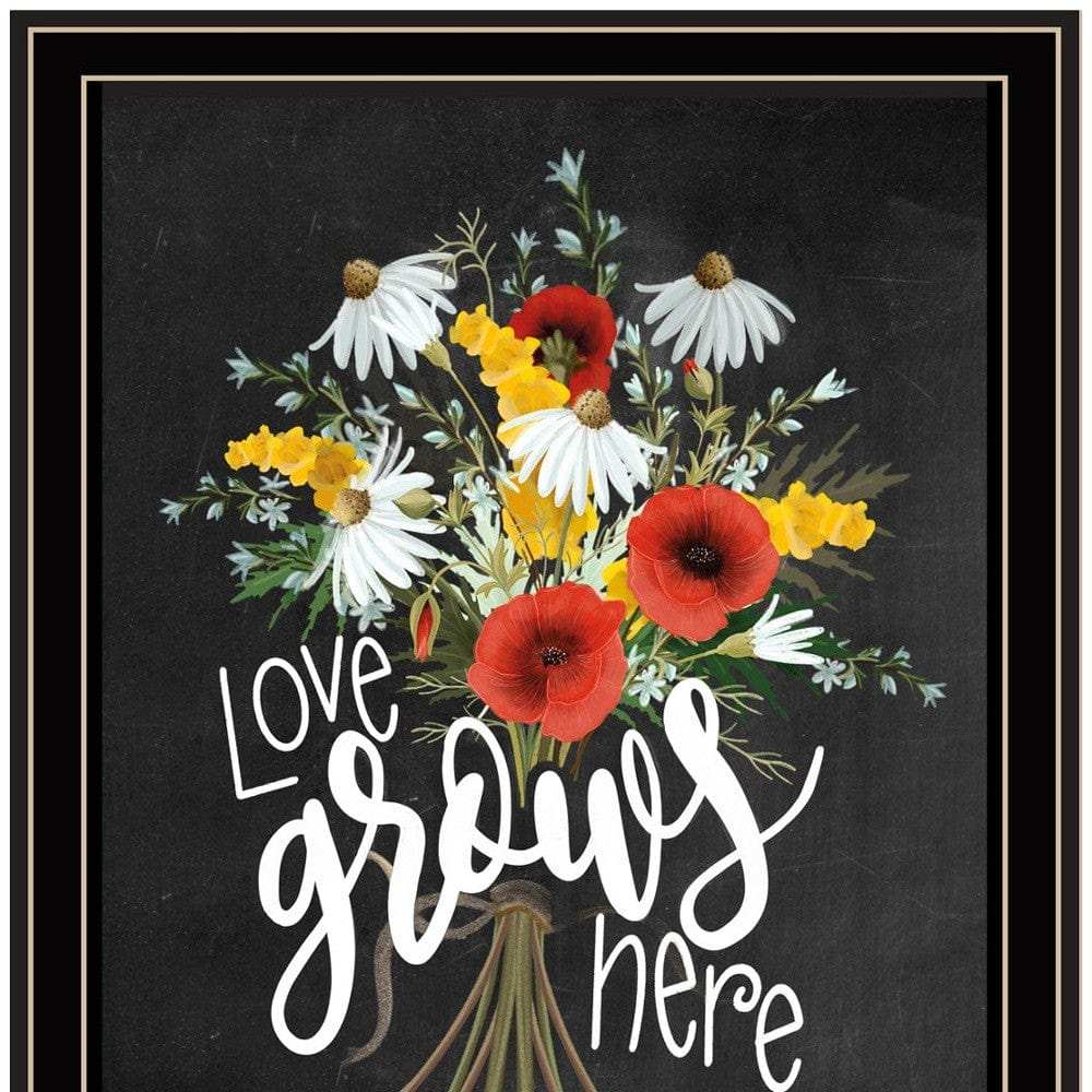Set Of Two With Grateful Hearts Black Framed Print Wall Art - Homeroots - Flyclothing LLC