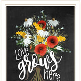 Set Of Two With Grateful Hearts White Framed Print Wall Art - Homeroots