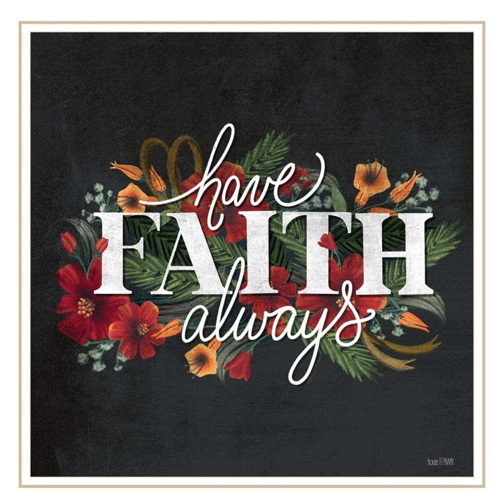 Set Of Two Cherish and Have Faith 3 White Framed Print Wall Art - Homeroots - Flyclothing LLC