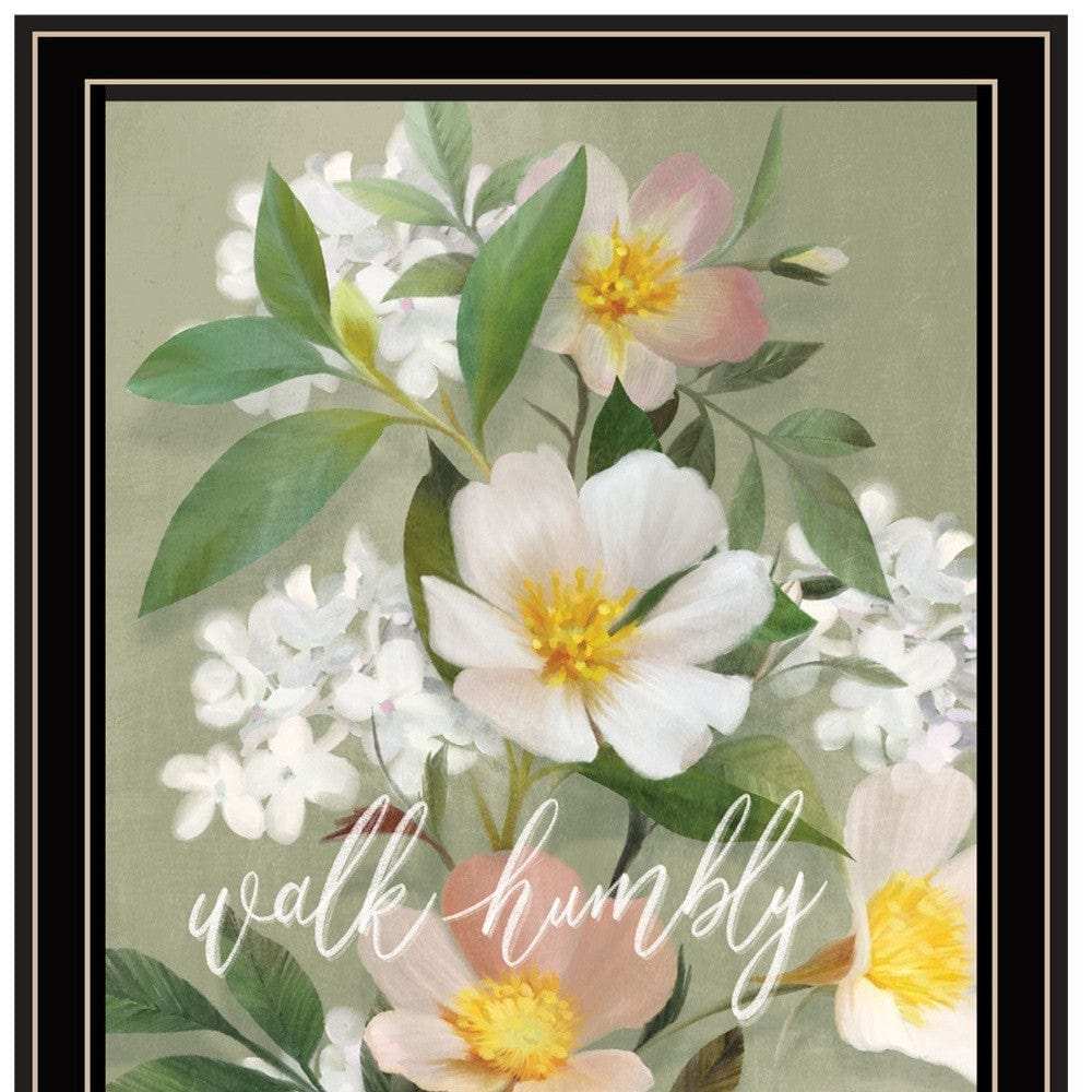 Set Of Two Farmhouse Daisies Black Framed Print Wall Art - Homeroots - Flyclothing LLC