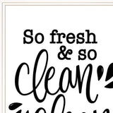 Set Of Two Clean or Shower Together White Framed Print Bathroom Wall Art - Homeroots - Flyclothing LLC
