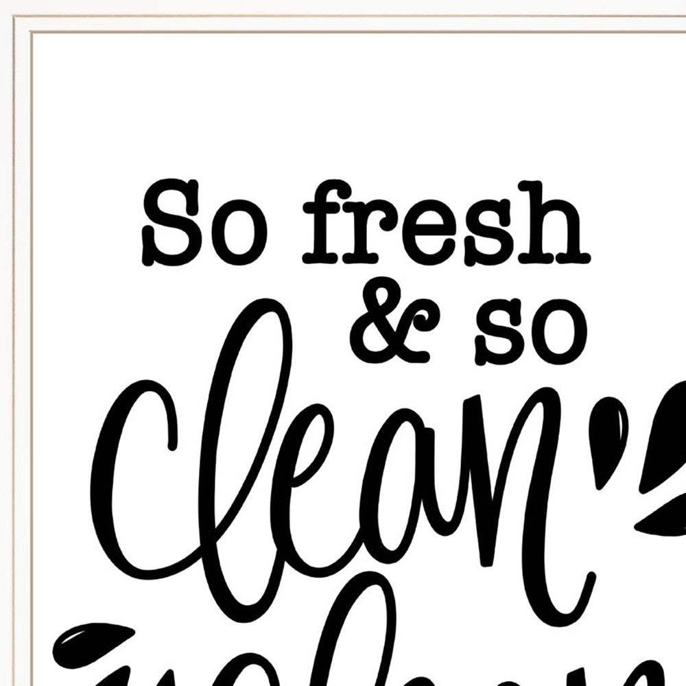 Set Of Two Clean or Shower Together White Framed Print Bathroom Wall Art - Homeroots - Flyclothing LLC