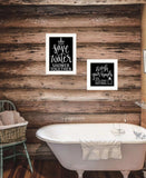 Set Of Two Wash Up White Framed Print Bathroom Wall Art - Homeroots - Flyclothing LLC