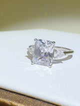 3 Carat Moissanite 925 Sterling Silver Square Shape Ring - Trendsi - Flyclothing LLC