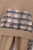 Children's Plaid Hoodie and pants Set - Trendsi