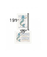 Set Of Two Two Mermaids 2 White Framed Print Wall Art - Homeroots - Flyclothing LLC