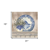 Set Of Two The Farmhouse Blues 1 White Framed Print Wall Art - Homeroots - Flyclothing LLC