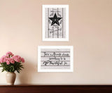Set Of Two His Mercies and Thankful 1 White Framed Print Wall Art - Homeroots - Flyclothing LLC
