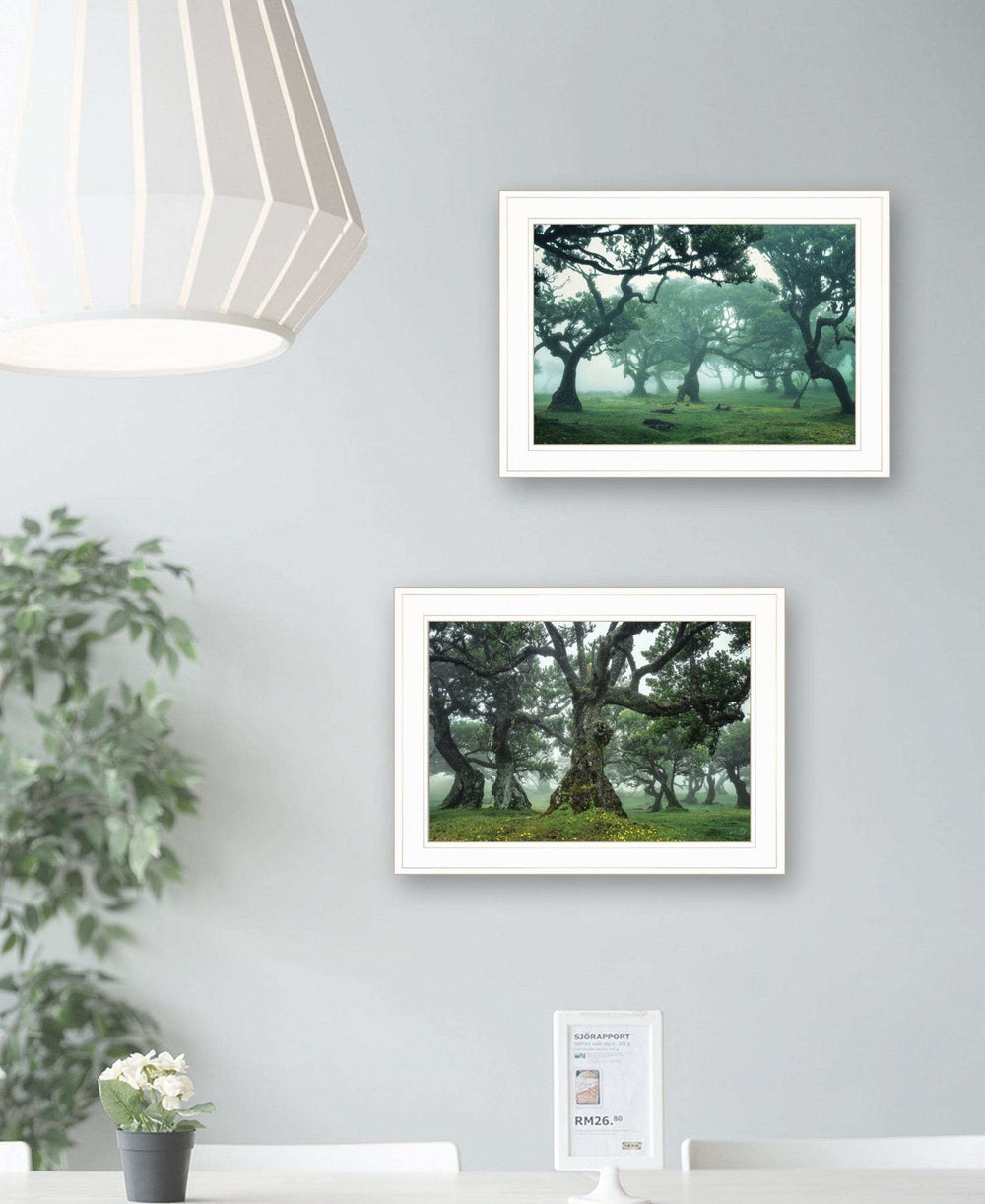 Set Of Two Enchanted Forest 1 White Framed Print Wall Art - Homeroots - Flyclothing LLC