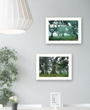 Set Of Two Enchanted Forest 1 White Framed Print Wall Art - Homeroots