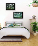 Set Of Two Enchanted Forest 3 Black Framed Print Wall Art - Homeroots
