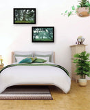 Set Of Two Enchanted Forest 4 Black Framed Print Wall Art - Homeroots