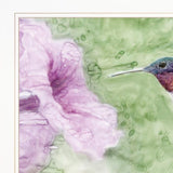 Set Of Two Humming Bird 1 and 2 White Framed Print Wall Art - Homeroots