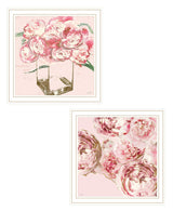 Set Of Two The Peonies 2 White Framed Print Wall Art - Homeroots - Flyclothing LLC