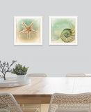 Set Of Two The Sea I and Sea II 2 White Framed Print Wall Art - Homeroots
