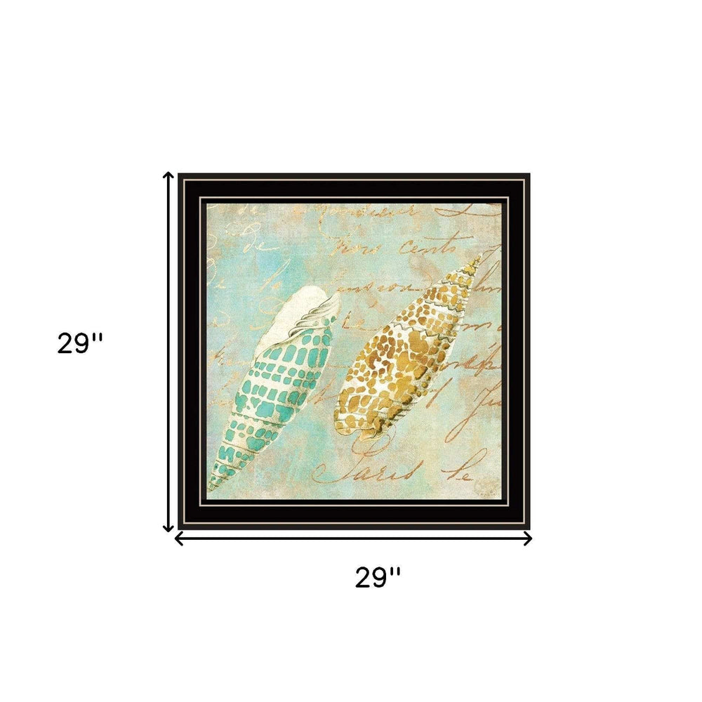 Set Of Four Ocean 1 Black Framed Print Wall Art - Homeroots - Flyclothing LLC