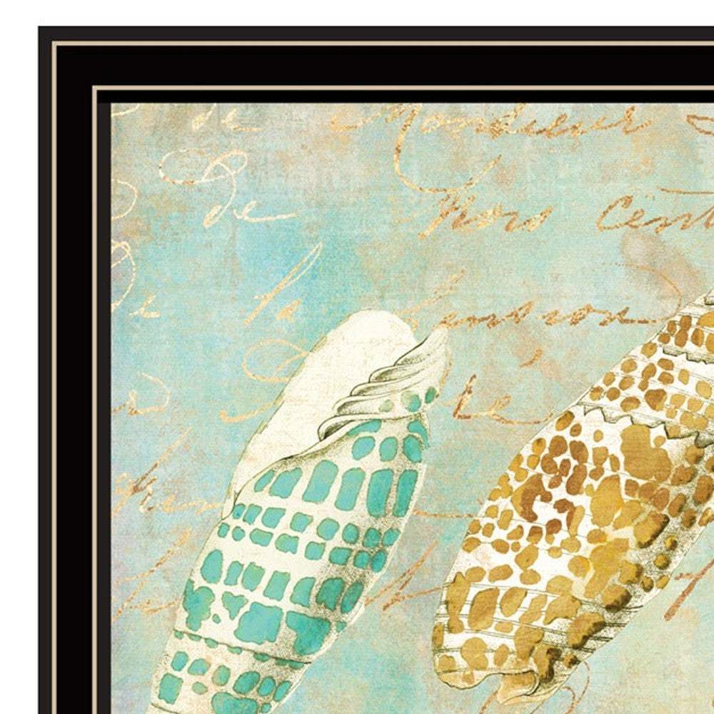 Set Of Four Ocean 1 Black Framed Print Wall Art - Homeroots - Flyclothing LLC