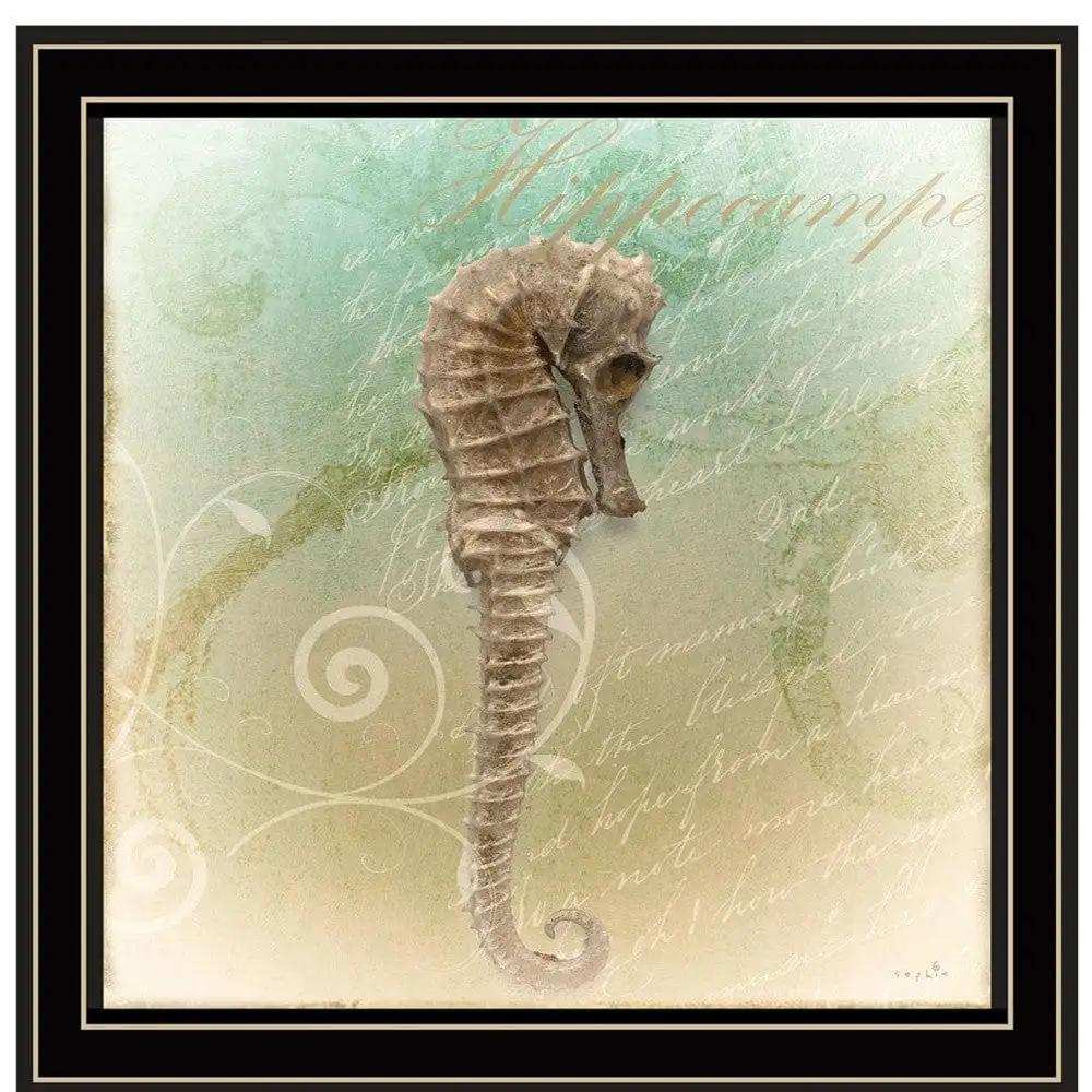Set Of Two The Sea III and Sea IV 1 Black Framed Print Wall Art - Homeroots - Flyclothing LLC