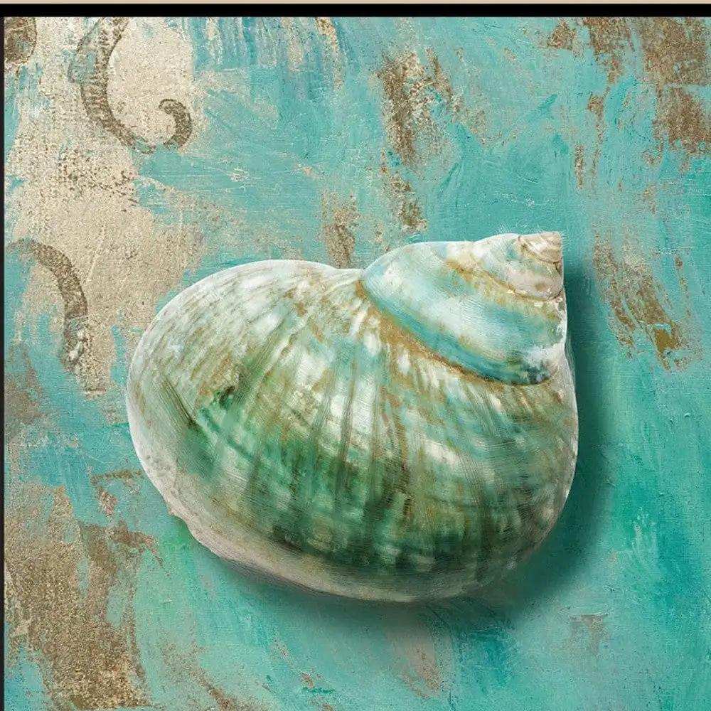 Set Of Two Azurica I and Sea II 1 Black Framed Print Wall Art - Homeroots - Flyclothing LLC