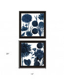 Set Of Two Sunflower Blues 1 Black Framed Print Wall Art - Homeroots - Flyclothing LLC