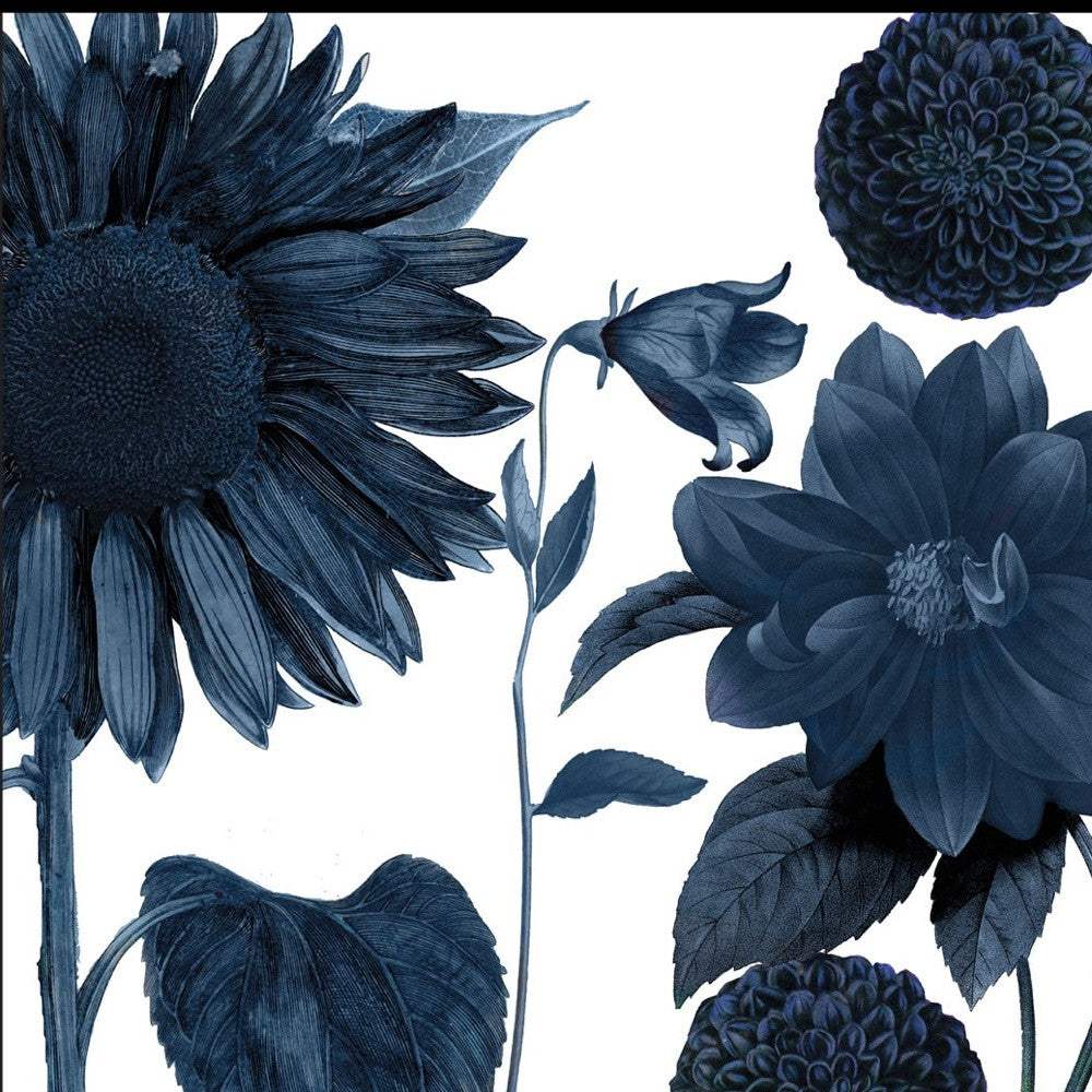 Set Of Two Sunflower Blues 1 Black Framed Print Wall Art - Homeroots - Flyclothing LLC