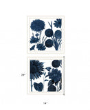 Set Of Two Sunflower Blues 2 White Framed Print Wall Art - Homeroots - Flyclothing LLC