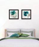Set Of Two Poppy 1 Black Framed Print Wall Art - Homeroots