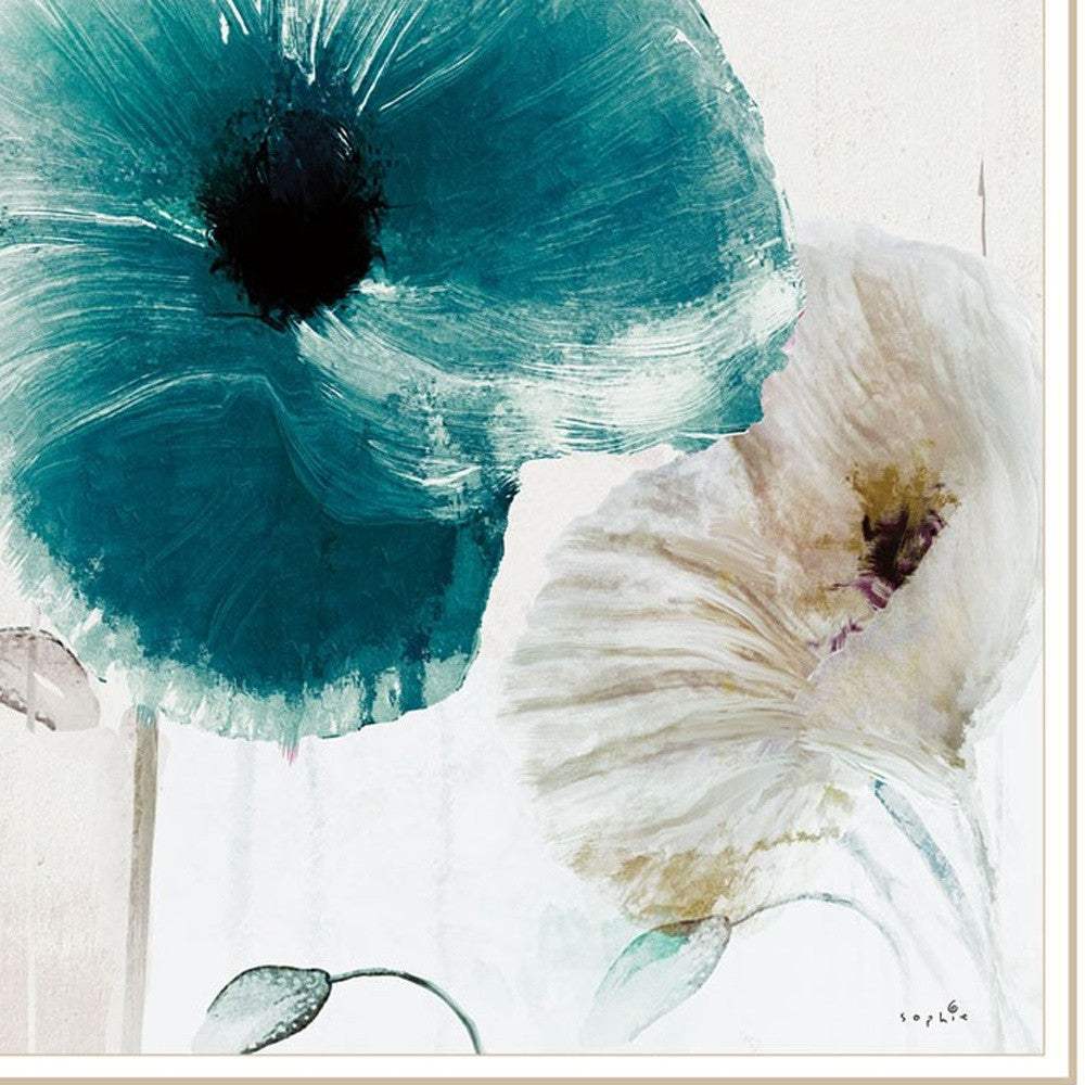 Set Of Two Poppy 2 White Framed Print Wall Art - Homeroots - Flyclothing LLC