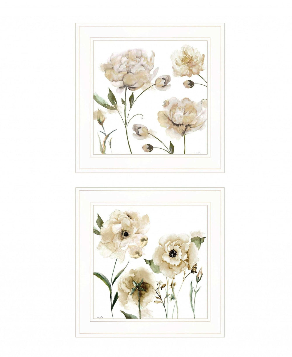 Set Of Two Brittany I and Sea II 1 White Framed Print Wall Art - Homeroots - Flyclothing LLC