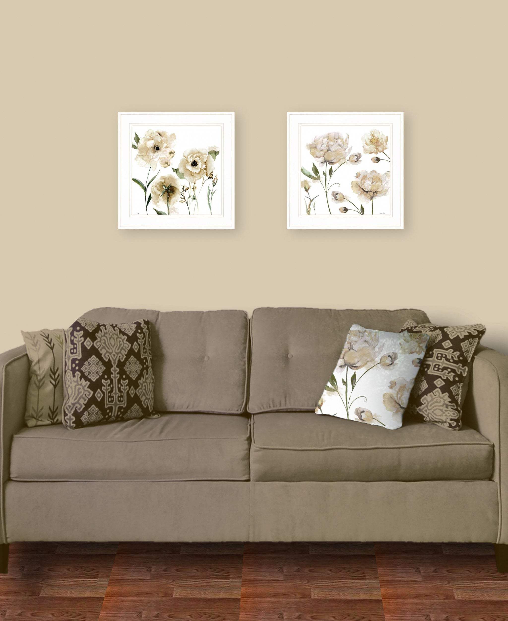 Set Of Two Brittany I and Sea II 1 White Framed Print Wall Art - Homeroots - Flyclothing LLC